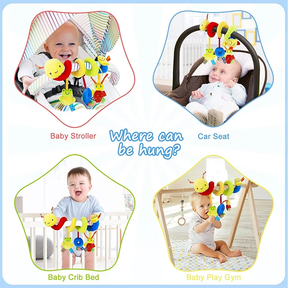 スパイラルベビーカーおもちゃ 新生児ぬいぐるみ 吊り下げ式ベ - Baby Nursery Trolley のレビューと価格