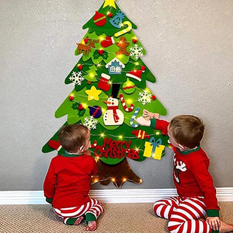 DIY フェルトクリスマスツリー 幼児用 Feltpinet - Baby Nursery Wall Lights のレビューと価格
