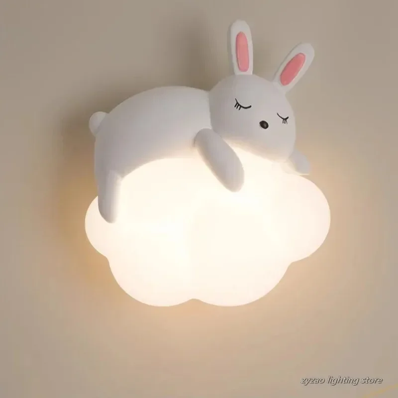 かわいい子供部屋用、ベッドサイドの壁掛けランプ。クマ、ウサギ - Baby Nursery Wall Lights のレビューと価格