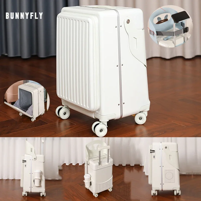BunnyFly キッドママスーツケース 子供用シート付き  - Baby Nursery Trolley のレビューと価格